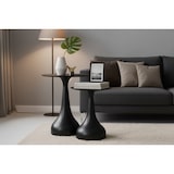 thumbnail of SIT Möbel Mesa de apoio Ø 38 cm | tampo redondo | preto manga maciço | L 38 x P 38 x A 52 cm