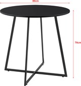 thumbnail of Helloshop26 - Esstisch 78 x 80 cm schwarz 03_0008709