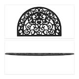 thumbnail of Relaxdays Fußmatte Gummi, 60 x 40 cm, wetterfest, rutschfest, Fußabtreter Ornamente, Türvorleger innen & außen, schwarz