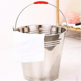 thumbnail of 2 Cubos de Acero Inoxidable Balde Metalico con Mango Portátil de 8 litros COSHANO