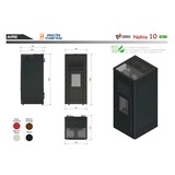 thumbnail of TJ - Estufa de Pellet Canalizable Nahia de 9,5 kW - Color Negro