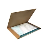 thumbnail of Kalenderverpackung 1-wellig, 630x430x10mm, A2, Qual. 1.20B, braun, Steckverschluss, 25 Kartons
