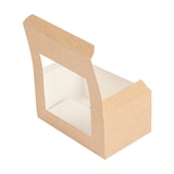 thumbnail of Garcia de Pou 400 Unités - Boîtes Pâtisseries Avec Fenêtre 'Thepack' 240 G/M2 + Opp 18X11X8 Cm Naturel Carton Ondulé Nano-Micro