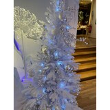 thumbnail of 8 Weihnachtskugeln 7cm Glas Christbaumkugeln Weihnachtsbaumkugeln Weiß Eislack
