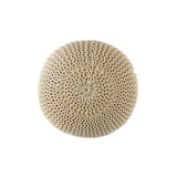 thumbnail of Pouf Outdoor ø 55 o. 45cm Bodenkissen Sitzpouf Hocker wetterfest pflegeleicht & nachhaltig : ø 45 cm creme - warm sand