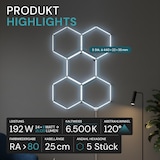 thumbnail of LUXULA LED Dekoleuchte LX300331 192 W 6500 K kaltweiß weiß