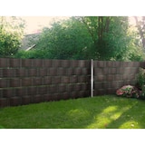 thumbnail of Zaunstreifen Sichtschutz Rolle Doppelstabmatten Zaunblende Zaunfolie Streifen Polyrattanstreifen Stabmatte Zaun braun 255x19 cm Polyrattan Jet-Line