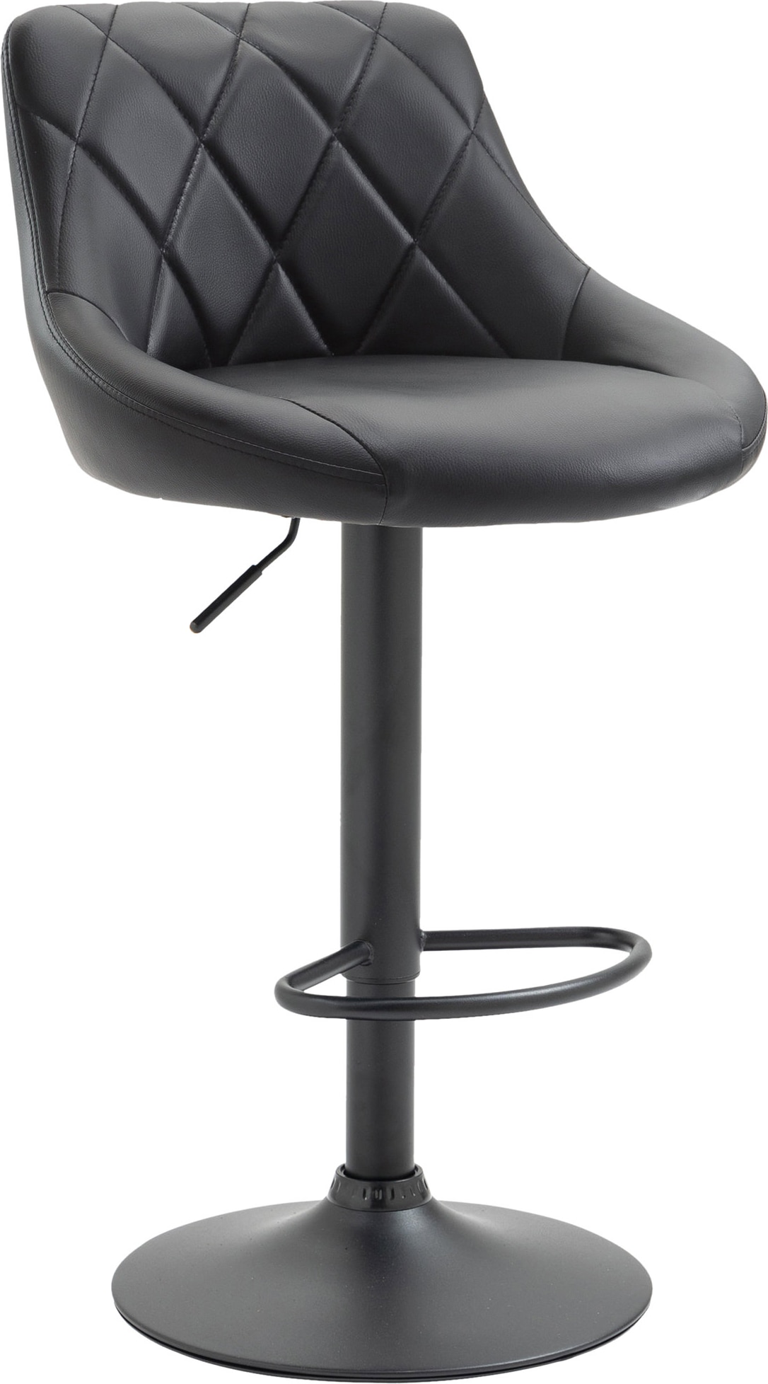 CHEFGASTRO Barhocker CAPE VERDE Kunstleder Schwarz HxBxT 83x46x49cm Kunstleder Schwarz Barstuhl