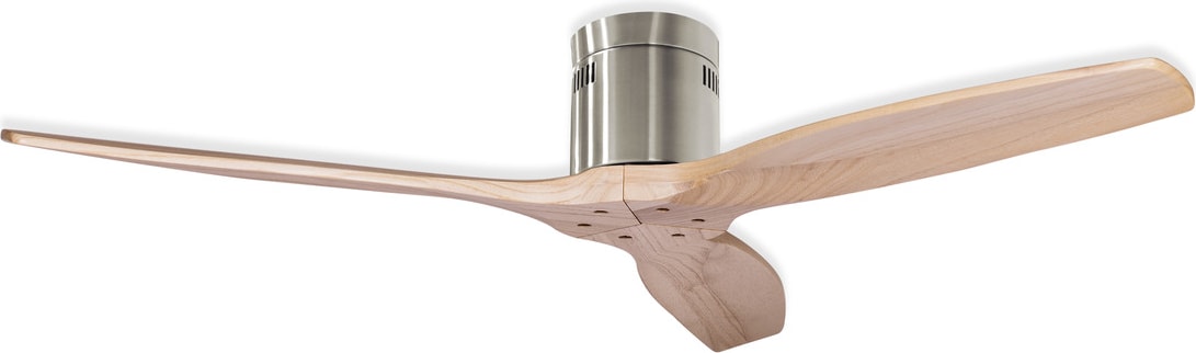 HJM Ventilador de techo VT548 , motor DC, 3 aspas de madera, mando a distancia , 6 velocidades, función reversible, temporizador 2-4-8 h.38W