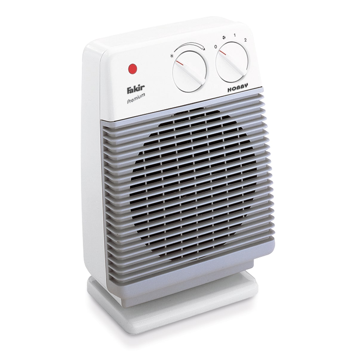 Fakir Hobby HL 600 Heizlüfter 2000 Watt, 2 Leistungsstufen, Lüfterfunktion, Thermostat, Kippschutz, extra leise, Fan Heater