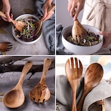 thumbnail of Dayshake Salatbesteck aus Holz 2-teilig - Luxuriöses Salatbesteck - Nachhaltiges Salatbesteck - Salatbesteck - Spülmaschinenfest