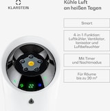 thumbnail of Skyscraper Ice 4-in-1 Luftkühler Ventilator 180 m³/h 30 W Oszillation mobil Fernbedienung Weiß