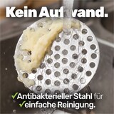 thumbnail of Kartoffelstampfer aus Buche mit Metallplatte für Kartoffelpüree