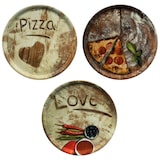 thumbnail of 3er Set Pizzateller 33cm Flour 1x Olive + 1x Salami + 1x Lieblingspizza