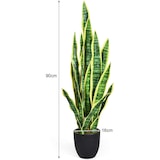 thumbnail of COSTWAY Pianta Artificiale Sansevieria Pianta Serpente Artificiale 90 cm Pianta da Interno con Vaso Resistente