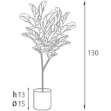 thumbnail of King Home Pianta Ficus Lyrata in polietilene 60 foglie verde