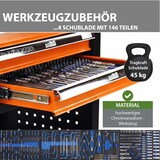 thumbnail of Werkstattwagen Profi Compact bestückt 85 x 68 x 46 cm 4 Schubladen mit148tlg. CV-Werkzeug Ablage