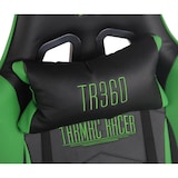 thumbnail of Silla Gaming Turbo Negro/verde/Simil cuero