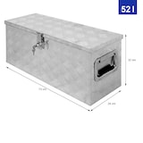 thumbnail of ECD Germany Alu-Werkzeugkasten 73×24×32 cm – abschließbar, Transportbox/Alubox/Truckbox/Deichselbox, Werkzeugkiste