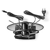 thumbnail of Antenne Hdtv D'intérieur  0 - 25 Km  Gain De 30 - 36 Db  Fm/vhf/uhf  Noire Usage Non Intensif Nedis