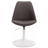 thumbnail of Conjunto de 4 cadeiras de jantar em tecido Maverick cinza escuro/branco