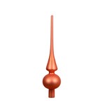 thumbnail of Christbaumspitze Glas 26cm - Warmorange matt