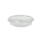 thumbnail of Starpak 50 Verpackungsbecher mit Klappdeckeln, PP 8-eckig 250 ml 2,8 cm x 11 cm x 11 cm transparent