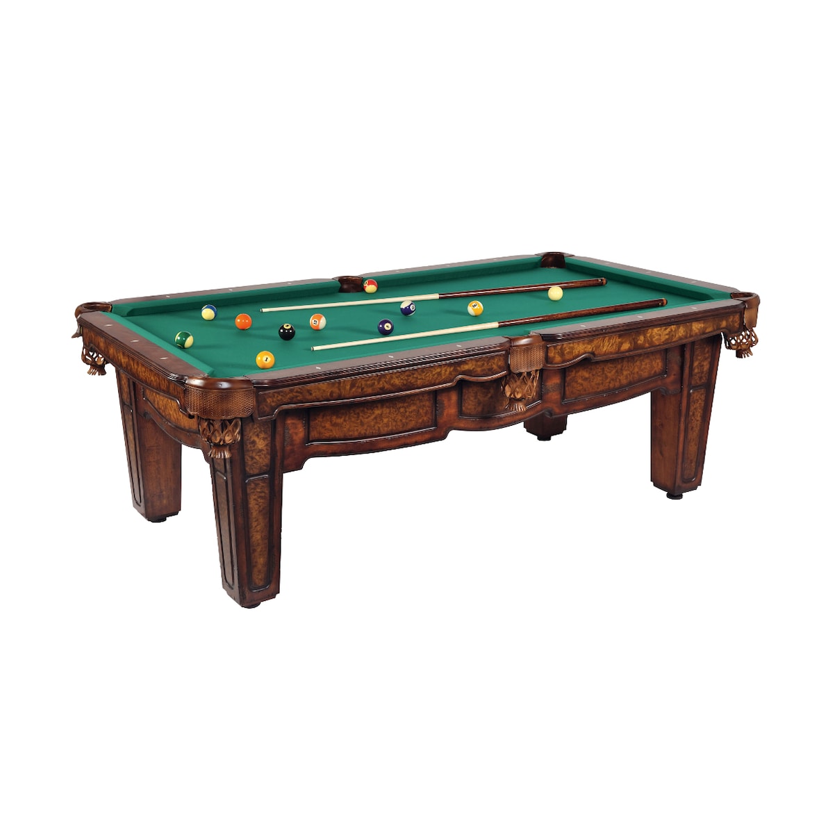 Billardtisch Wellington, 9 ft groß, 254 x 127 cm, neu mit Schieferplatte