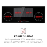 thumbnail of Delicatessa 90 Slim Einbaukochfeld Induktion 4 Zonen 7000W Autark Schwarzes Glas