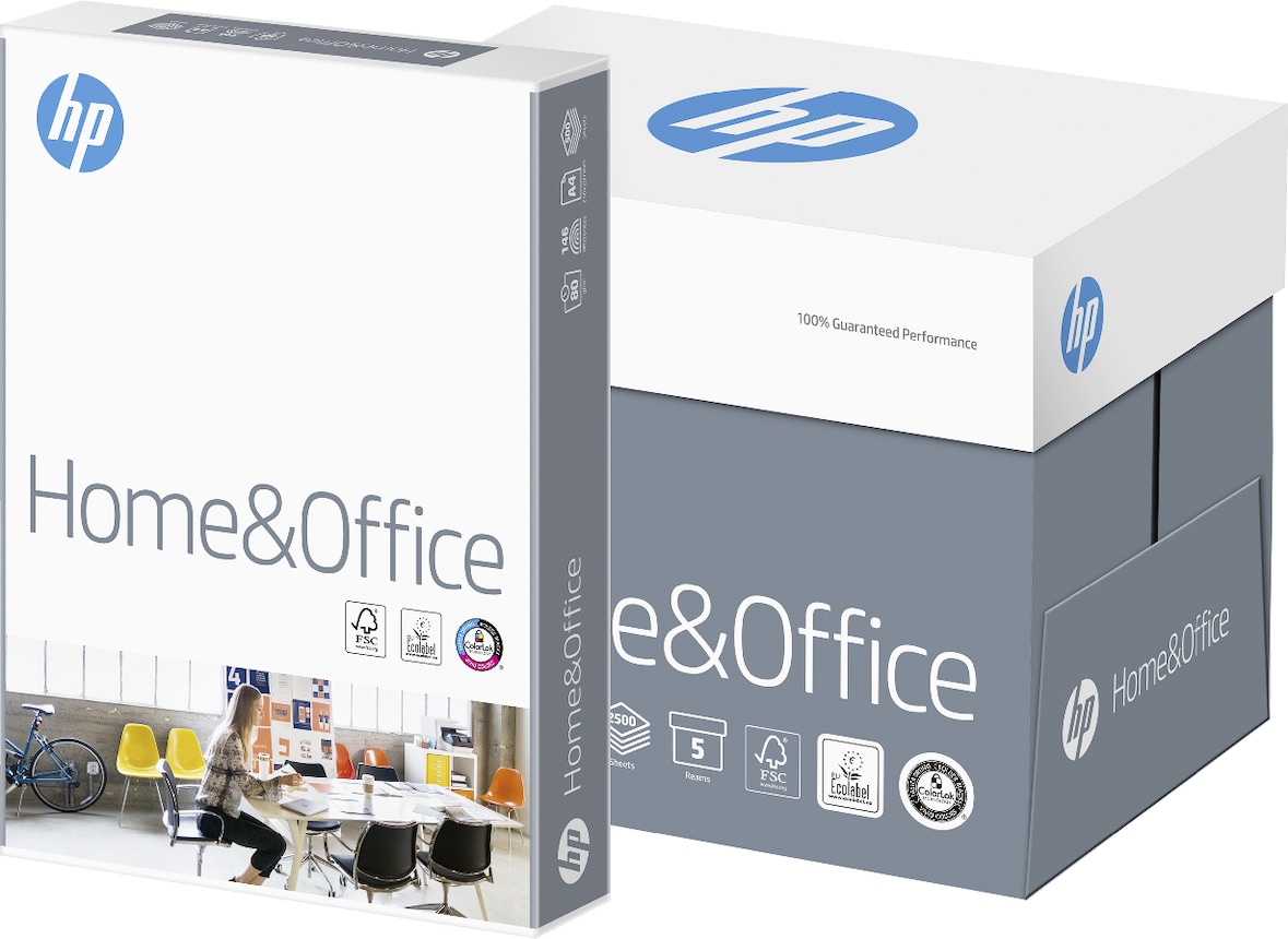 HP DIN A4 Home- und Office-Papier 80 g/m² - 5 x 500 Blatt