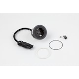 thumbnail of BACHMANN PIX 1x Schutzkontakt mit Zierringen in Weiß und Schwarz, GST-Kupplung