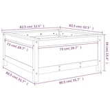 thumbnail of Helloshop26 - Hochbeet für Pflanzen und Blumen Terrasse Garten 82,5 x 82,5 x 39 cm massives braunes Kiefernholz 02_0037945