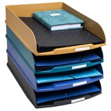 thumbnail of Exacompta - Réf. 111505SETD - Set de 4 corbeilles à courrier COMBO STYLI NeoDeco - 34,6 x 25,5 x 24,3 cm - pour format A4+ - 4 couleurs assorties