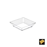 thumbnail of MONOUSO - Mehrweg Teller aus PS "Small" Transparent 45ml 6,5x6,5cm (750 Stück)