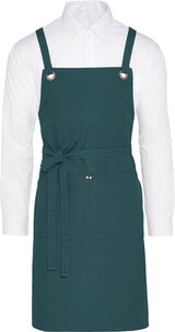 thumbnail of PROVENCE - Crossover Eyelets Bib Apron with Pocket: One Size / Navy