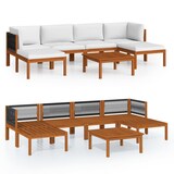 thumbnail of HELLOSHOP26 - Conjunto de muebles de jardín conjunto de muebles de exterior 7 piezas con cojines crema madera maciza de acacia 02_0017170