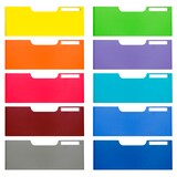 thumbnail of Exacompta 338999D 1x Ablagesystem Modulodoc Set mit 10 Jumbo A4 - frontplatten Classic - Farben sortiert
