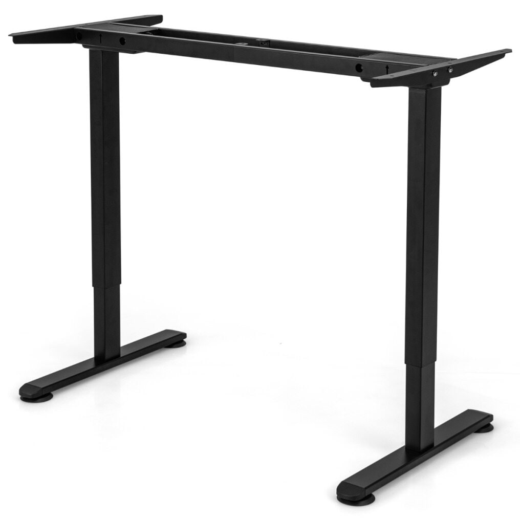 Suporte de mesa elétrico com dois motores, altura ajustável, 109-151 x 59 x 70-120 cm, preto - JV10884DE-BK