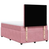 thumbnail of vidaXL Boxspringbett mit Matratze Rosa 120x190 cm Samt