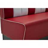 thumbnail of Americano Retro Eckbank | 264x264 cm | Dinerbank Set Rot & Weiß | Gastro Sitzbank mit Ecke