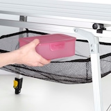 thumbnail of Mesa dobrável para camping alumínio antiderrapante e regulável em altura desmontável c/rede de apoio