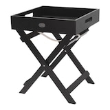 thumbnail of WellHome - Bandeja para servir en madera con patas plegables color negro 30x30x36cm