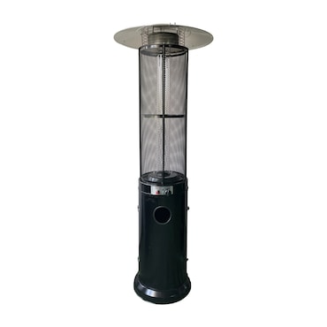 Aquecedor Exterior a Gás de Esplanada/ Terraço Flamme Redonda 12500W Preto. Ideal para Restauração e Hotelaria.