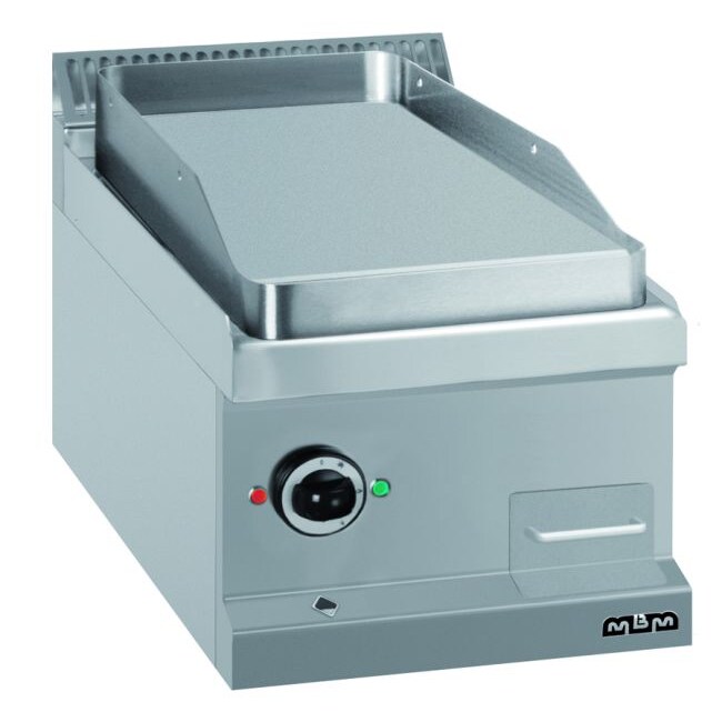 MBM Auftisch-Elektro-Grillplatte , Stahl glatt 4,0 kW
