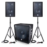 thumbnail of PACK Sono BMS-1812 2400W SUB Actif 46cm - 2 enceintes 30cm + Câbles