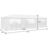 thumbnail of tectake Padiglione Elasa 9 x 3 m con 8 pezzi laterali - grigio - 404875