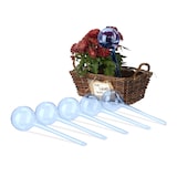thumbnail of Relaxdays Bewässerungskugeln, 6er Set, Durstkugeln für Pflanzen, je 250 ml, Kunststoff, Gießkugel, HxD: 28 x 8 cm, blau