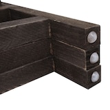 thumbnail of Pflanzregal T275, Standregal Blumenständer Pflanzkasten, 65x108x15cm, Holz Shabby-Look Vintage ~ grau-braun