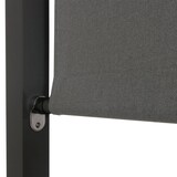 thumbnail of Aluminium Lounge-Gartenliege HWC-M63b, XL Sonnenliege Daybed, 10cm-Polster 200cm ~ dunkelgrau Polster grau