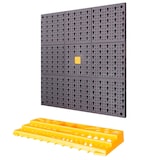 thumbnail of Werkzeugtafel 50 x 100 x 1.7cm Modulares Set mit 2 Lochplatten 1 Werkzeugregal + 50 Haken Sortiert